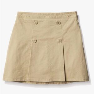 7pk The Children’s Place Girls Tan Button-Front Skort Uniform Style Size 10